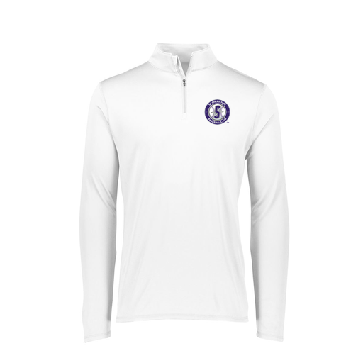 [FTLQFLWH-FAXS-LOGO4] Decker Women's Flex-Lite 1/4 Zip Shirt (Female Adult XS, White, Logo 4)