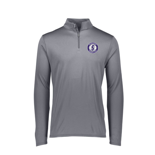 [FTLQFLGY-FAXS-LOGO4] Decker Women's Flex-Lite 1/4 Zip Shirt (Female Adult XS, Gray, Logo 4)